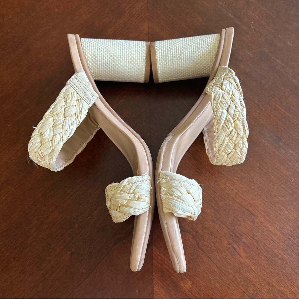 A New Day | Basil Heels, Braided Strap Block Heel Sandals - Picture 3 of 5